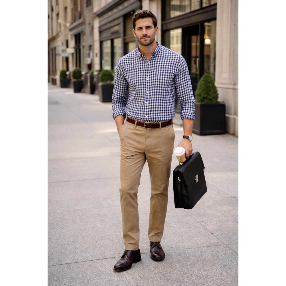 J. Crew Mens Plaid Gingham Button Down Shirt 2X Old Money Preppy Modern Chic - Picture 10 of 10
